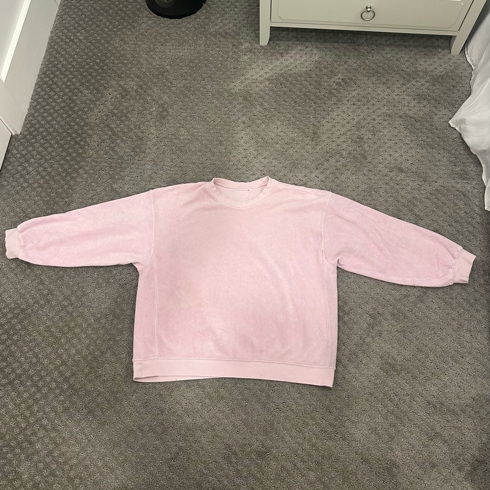 Daily Drills Terry Crewneck in Baby